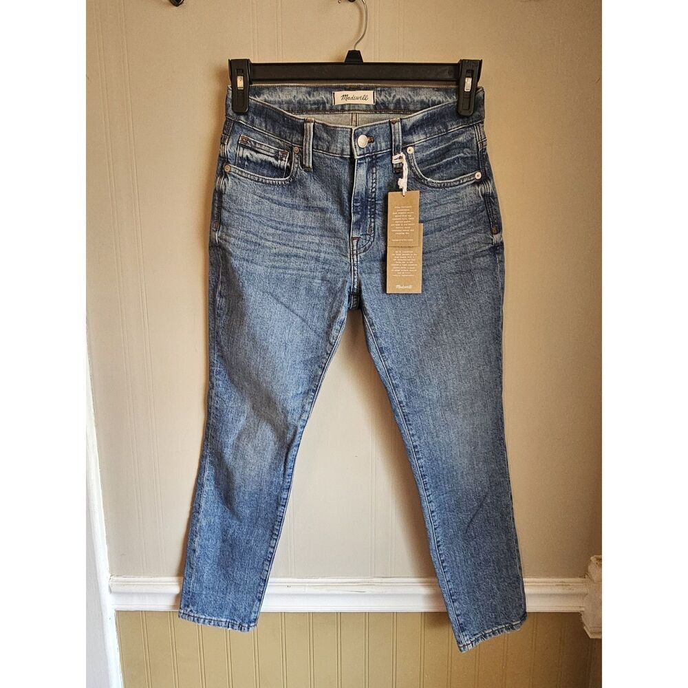 Madewell 9" High-Rise Skinny Jeans  Comfort Stretch Eco‎ Edition Size 27p Petite